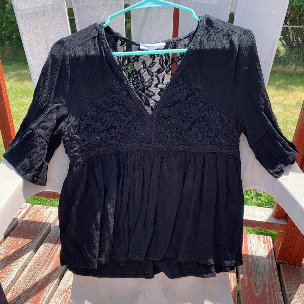 Black Lace Top